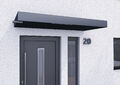 Haustürvordach Gutta BS Plus 200 mit Wasserspeier und LED, Anthrazit Ral 7016