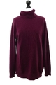 C&A Damen Pullover Pulli XL rot weinrot leicht Rollkragen Strick 100% Kaschmir