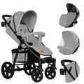 LIONELO® Kinderwagen Buggy bis 22 kg mit Liegefunktion zusammenklappbar Fußdecke