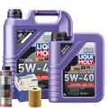 Motoröl 5W40 LIQUI MOLY Synthoil High Tech 6L+MAHLE Ölfilter +Ölschlammspülung