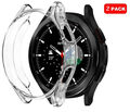 2 x für Samsung Galaxy Watch 4 Classic 42mm 46mm Klar TPU Case Cover Protector