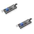 2 x IIC I2C TWI SPI Serial Interface Board Module Port 1602LCD Display Arduino