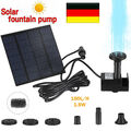 180L/H Solar Springbrunnen Pumpe Teichpumpe Wasserspiel Fontäne mit filter net