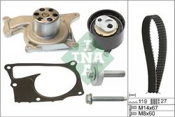 Wasserpumpe + Zahnriemensatz INA 530 0607 30 für Renault Kangoo