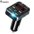 FM Transmitter Auto Bluetooth Kfz Radio Adapter mit Dual USB Ladegerät für Handy