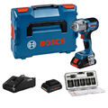 Bosch Akku-Drehschlagschrauber GDS 18V-450 HC 2x4.0 Lader BT-Modul Nüsse L-BOXX