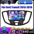 Für Ford Transit Custom 2013-19 Autoradio Car Play Andorid 14 Navi GPS DAB+ 64GB