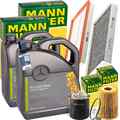 MANN INSPEKTIONSPAKET+10L ORIGINAL 5W-30 ÖL passend für MERCEDES VIANO VITO W639