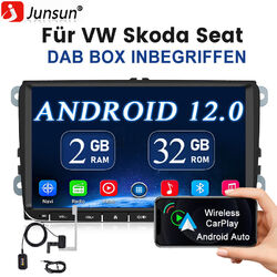 DAB+ 9" Android 12.0 Autoradio GPS NAVI für VW Golf 5 6 Plus Touran Polo Passat