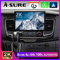 DAB 13.1" 2K Android14 64G CarPlay Autoradio GPS Für Ford Transit Custom Tourneo