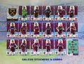 Adrenalyn XL Premier League Panini 2023/24 Full West Ham Team Set alle 18 Karten