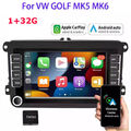 7 zoll Apple Carplay Android 13 Autoradio GPS Navi Für VW GOLF 5 6 MK5 MK6 Polo.