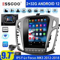 9.7" 32G Carplay DAB+ Autoradio Android 13 RDS NAVI kam Für Ford Focus MK3 12-18