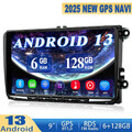 【6+128G】9"Apple Carplay Android 13 Autoradio GPS Nav Für VW GOLF 5 6 Passat Polo