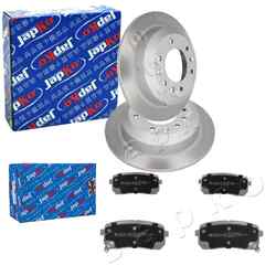 JAPKO BREMSSCHEIBEN 324mm + BELÄGE HINTEN passend für KIA CARNIVAL 2 3 1998-2014