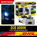 2 x Xenon Brenner D3S Lampe Birnen E-Zulassung für Audi A4 B8 Avant 8000K DHL