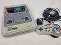 Super Nintendo SNES + Super Mario World Konsole mit Controller und Spiel