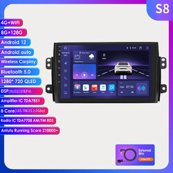 Android 13 Autoradio Für Suzuki SX4 Fiat Sedici GPS Nav WIFI DSP RDS DAB 8+128GB