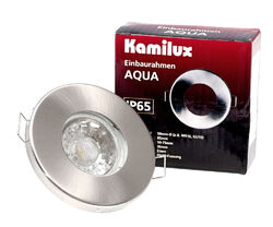 LED Feuchtraum LED Bad-Einbaustrahler Aqua + 3W MCOB LED & GU10 Fassung 230V, KG