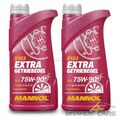 2x 1 L LITER MANNOL EXTRA GETRIEBEÖL 75W-90 API GL-5 L SCHALTGETRIEBE-ÖL 394