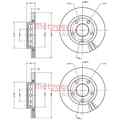 2X METZGER BREMSSCHEIBEN HINTEN 256mm INNENBELÜFTET PASSEND FÜR AUDI A4 VW