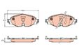 TRW Bremsbelagsatz, Scheibenbremse GDB2143 für AUDI SKODA VW