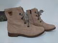 TOM TAILOR Schnür-Stiefelette m. RV 39 Boots Knöchel-Stiefel Teddy-Futter wieNEU