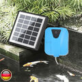 Solar Pumpe Aquarium Sauerstoffpumpe Teichbelüfter Luftpumpe Garten Oxygenator