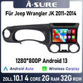 2G+32G Carplay Android 13 GPS Navi IPS Autoradio für Jeep Wrangler JK 2011-2014