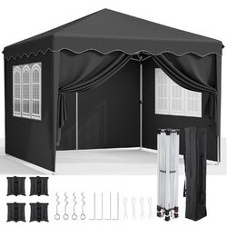 Pavillon 3x3 m Wasserdicht Faltpavillon Pop Up Partyzelt Gartenzelt UV Schutz 50