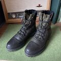 Tommy Hilfiger Gr.36 CAMO Damen Stiefel Stiefeletten Boots Damenschuh olivgrün