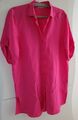 ETERNA Bluse mit Leinen_Longbluse_Tunika pink Gr. 40/M_Hemdbluse