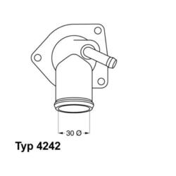 Borgwarner (Wahler) 4242.92D Thermostat Kühlmittel für Opel Astra G CC