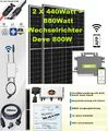 Balkonkraftwerk 880W/800W Photovoltaik Solaranlage Steckerfertig WIFI Deye Sun