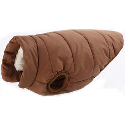 Winter Warme 2 Schichten Fleece gefütterte Hundemantel Winddichte Weste Jacke DE