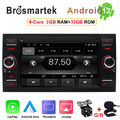 Android 13 Autoradio CarPlay 32GB GPS Navi Für Ford Focus MK2 Transit MK7 C-Max