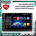 8-Kern DAB+ Android 13 Doppel Din Autoradio GPS Navi WiFi 4G IPS CarPlay DSP SWC