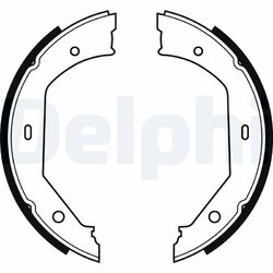 DELPHI Bremsbackensatz, Feststellbremse LS1857 für ALPINA BMW