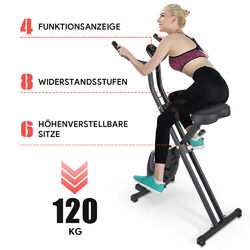 3 in1 Indoor Fitness Bike Fahrrad Heimtrainer Trimmrad Hometrainer LCD displayFahrradtrainer✔LCD-Monitor✔Superleise✔