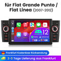 CarPlay GPS Für Fiat Grande Punto Linea 2007-2012 Android 12 Autoradio 64GB DAB+