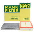 MANN Innenraum + Luftfilter für VW GOLF 7 8 PASSAT B8 A3 8V 8Y Q2 Q3 1.0/1.5 TSI