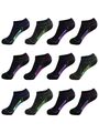 Damen Sneaker Socken Baumwolle Füßlinge Kurzsocken Freizeit Quarter Kurz 12 Paar