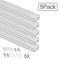 5x1m LED Aluprofil Aluminium LED Profile U Alu Schiene Leiste für LED Streifen