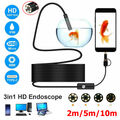 2-10M USB Endoskop Kamera 5.5mm LED-HD Inspektion Wasserdicht PC Android Handy