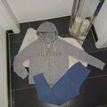 Homewear-Outfit S 36 38 Sweatjacke Tommy Hilfiger Sweatpulli Leggins Blau Grau 