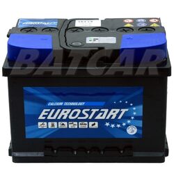 Autobatterie Starterbatterie EUROSTART 12V 62Ah 530A/EN TOP QUALITÄT