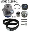 SKF Spannrollensatz mit Wasserpumpe (Synchrontrieb) AUDI, SEAT, SKODA, VW