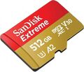 NEU | 512GB SanDisk Extreme PRO microSD 200MB/s 190MB/s V30 U3 8K 4K Speicherkarte