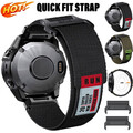 Für Garmin Fenix 7 7X 5 5X Plus GPS 6 6X Pro Solar Quick Fit Nylon Loop Armband