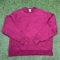 Vintage Champion Pullover Rot Sweatshirt Damen Herren Hoodie Langarm Größe XL